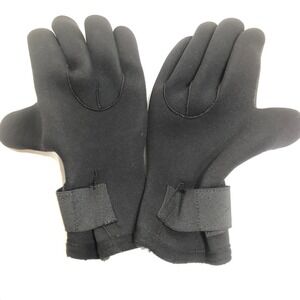Neoprene Gloves Unisex Black Men's Women's L Non Slip Palm Gym‎ Scuba Grilling